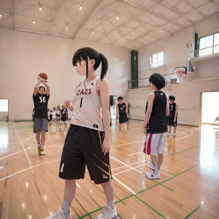 体育館 Japanese school gymnasium SD15