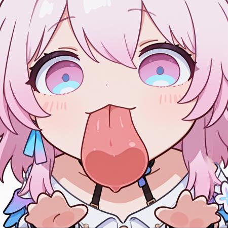 Chibi Licking Your Screen - Blush Sticker |Concept|