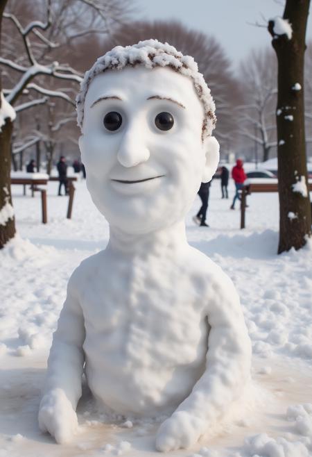 Amateur Snowman Sculptor [FLUX]