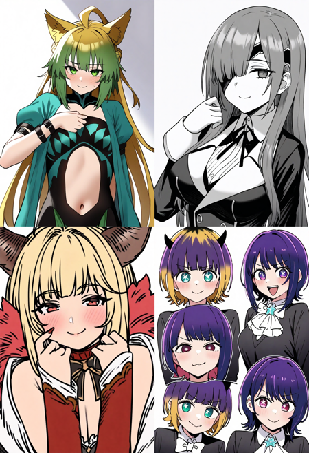 Booru 1girl wildcard for IllustriousXL
