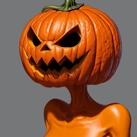 SD1.5 Pumpkin Head LoRA