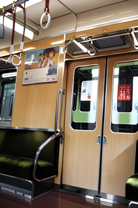 Hankyu 3000 series / train interior
