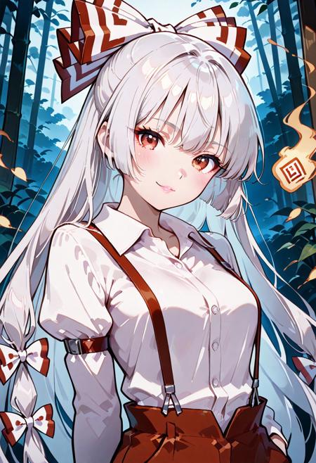 Fujiwara no Mokou: Immortal Smoke | 藤原 妹紅 (Touhou: Imperishable Night) [Illustrious & SD1.5]