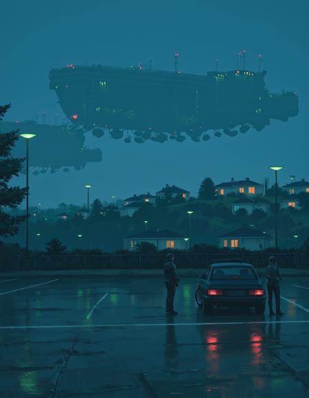Rural Sci-fi - Digital Painting - Simon Stålenhag Style