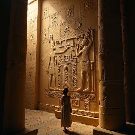 Egyptian mythology cinematic style XL + F1D