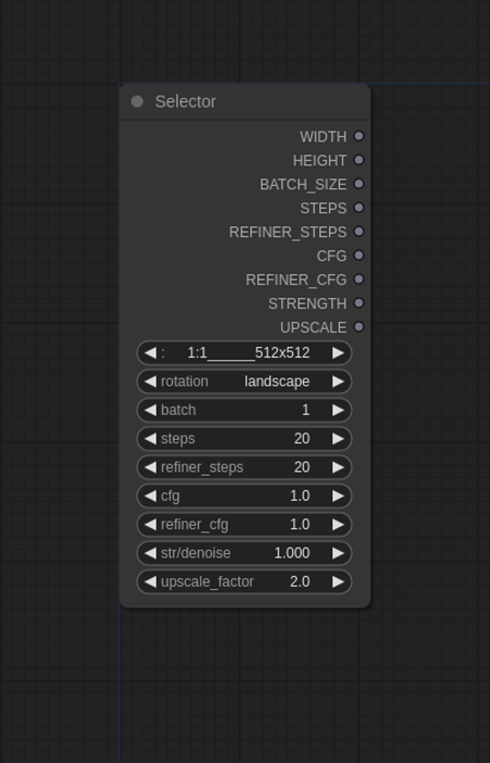 ComfyUI Selector / Recourse Custom Nodes版本v0.6 (ID: 528105)