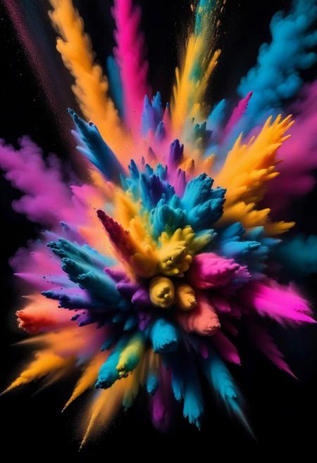 Colorful Powder Explosion - Dream Diffusion - By DICE