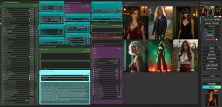 Flux1 Multi random prompts + Ultimate SD Upscale