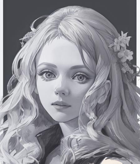 Hand-painted portrait