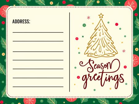 ? Christmas Postcard Template - Print your own generated X-mas card! ? [Flux]
