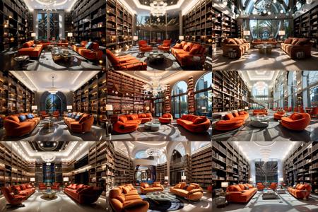 XSArchi_125图书馆+书房（家装）Library + Study (Home decoration)
