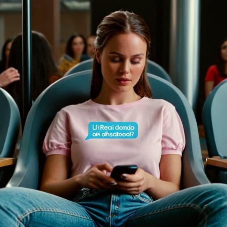 Text message on screen bubble (cinematic style) XL + F1D