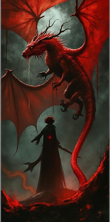 Dragon Age tarot card Dr4GnAg3 Flux Lora版本v1.0 (ID: 880634)