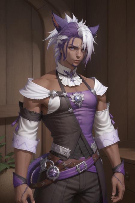 Face 2 Male Miqo RE:MIX Pony/Flux/XL/1.5