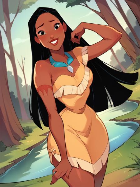 Pocahontas Disney Princess - SD 1.5 | XL PONY - by YeiyeiArt