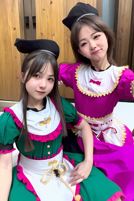 Nishida Satono x Teireida Mai (touhou) 尔子田里乃 x 丁礼田舞 东方project