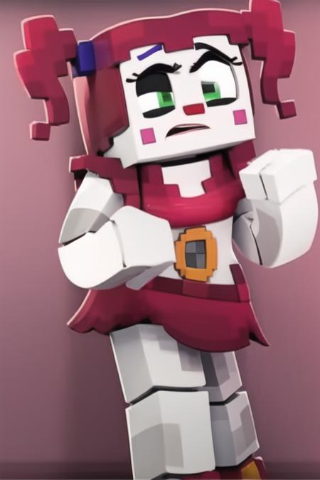 Circus Baby ZAMination Fazbear and Friends Minecraft /  FNAF / Five Nights at Freddy's  Pony+1.5