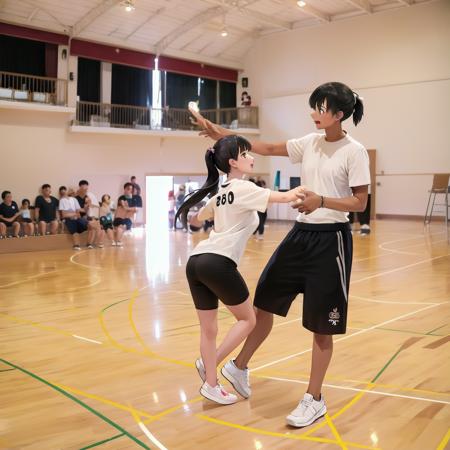 体育館 Japanese school gymnasium SD15
