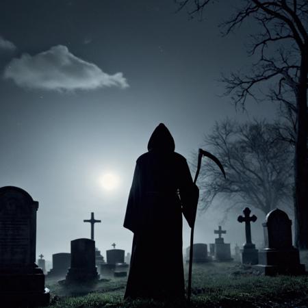 Grim Reaper cinematic style XL + SD1.5