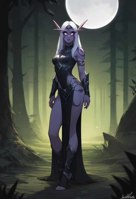 Night Elf (Warcraft) SDXL LoRA [Pony]