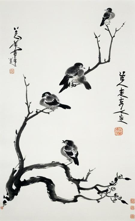 八大山人水墨画风格XL版本v1.0 (ID: 359744)