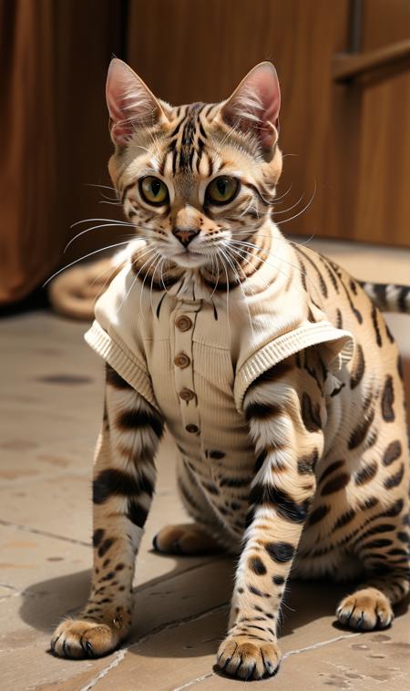 Animal model - Bengal Ocelot cat