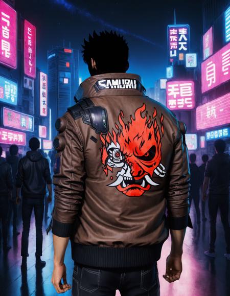 Cyberpunk Samurai Jacket SDXL