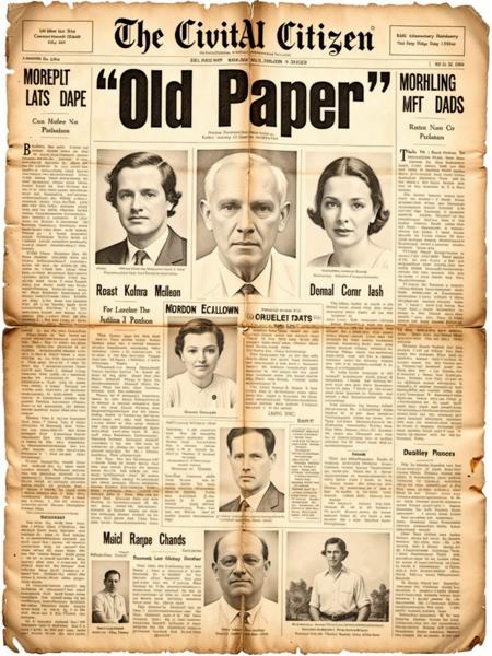 Old Paper - CE - SDXL & Flux版本V01 - Flux.1 D (ID: 821195)