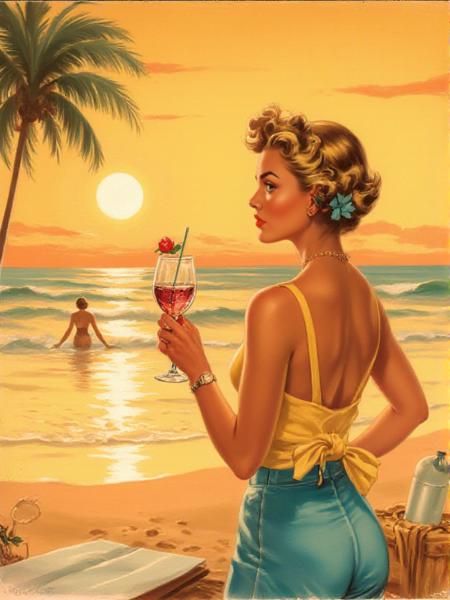 50s Illustration Style