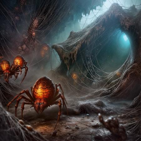 Giant spider lair