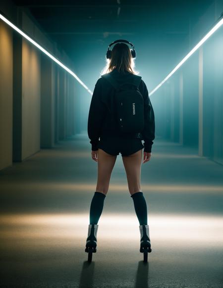 Woman on Rollerskates