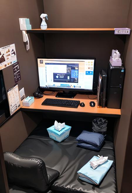 ネカフェ (Internet Cafes in Japan) SDXL