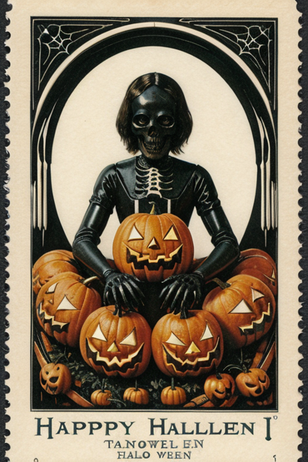 Halloween postcards from the early 1900s