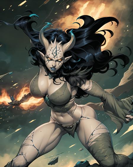 Atrocity: Lady Death (PonyXL & SD 1.5)版本Atrocity v1.0 (SD 1.5) (SD 1.5)