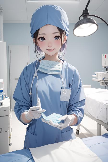 Female Surgeon / Surgical Nurse Taking Off Mask版本v1.0 (ID: 282460)