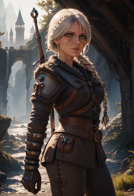 Ciri, Cirilla Fiona Elen Riannon princess of Cintra, (Witcher 4, trailer), Andrzej Sapkowski original character, PonyXL版本v1.0 (ID: 1159257)