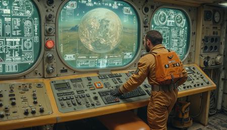 Old Space Station Artstyle - Flux LoRA