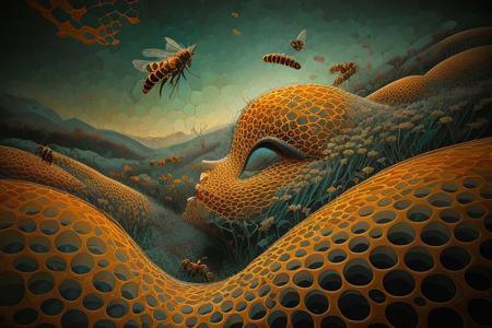 Psychedelic-02 Honeycomb