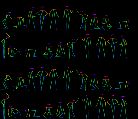Row of40 people POSE , multi view,40个人的动作PNG图,多视图版本V1.6 (40P) (40P)
