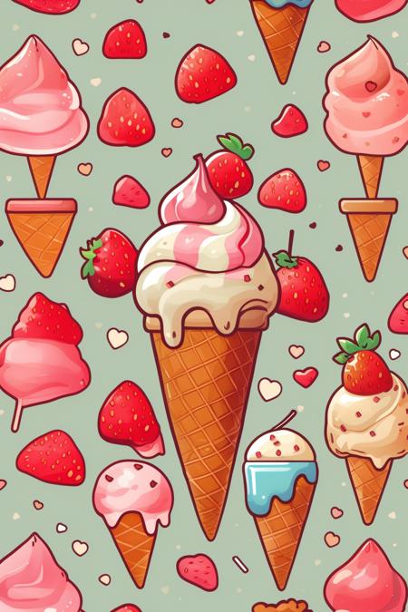 A style specifically designed for producing cartoon patterns on ice cream - tangbohu 14