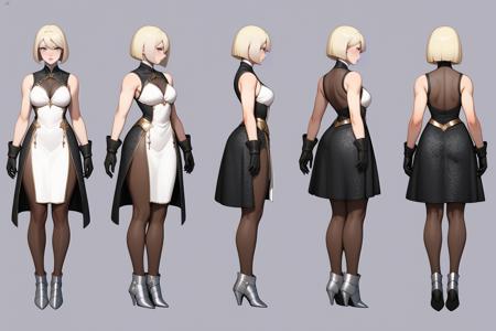Pony Medieval Turn, Multi-View, Turnaround, Model Sheet, Character Design