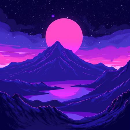 Retro neon style [FLUX+SD+XL+Illustrious-XL+Pony]
