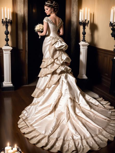 Victorian bustle dress
