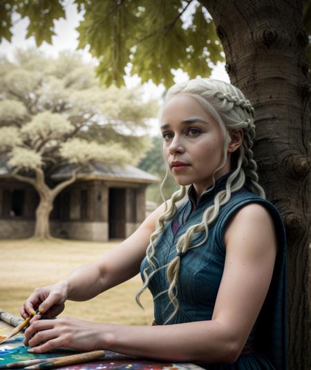 Emilia Clarke as Daenerys Targaryen - LORA  - FLUX and PONY ?