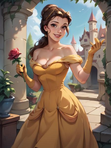 Belle Princess (beauty and the beast) - SD 1.5 | XL PONY - Disney by YeiyeiArt