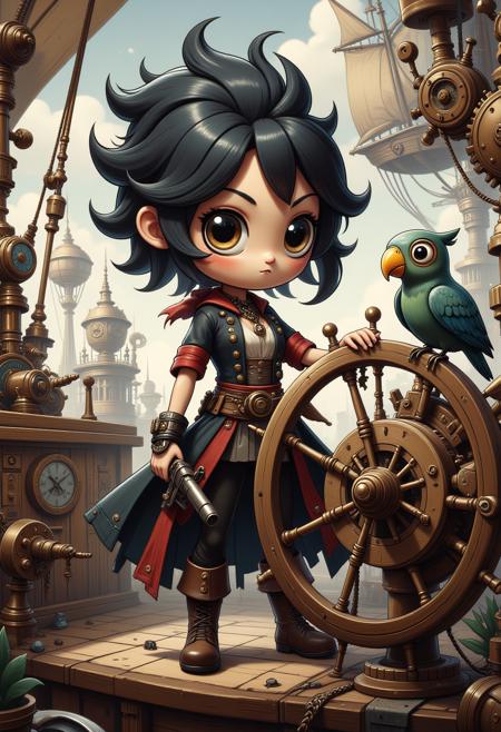 Moxie Cybernetic & Punk Lora's版本Pirate Punk v1.0 Flux (ID: 811011)