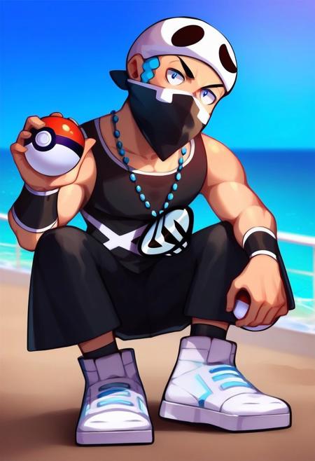 Team Skull Grunt (Male)- Pokemon Sun and Moon版本Pony (ID: 615532)