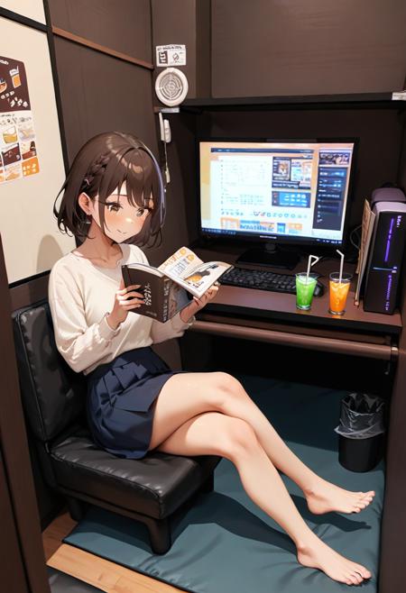 ネカフェ (Internet Cafes in Japan) SDXL