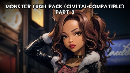 Monster High Pack (Civitai-Compatible) - Part 2 (Clawdeen)版本Civitai-compatible (ID: 503082)