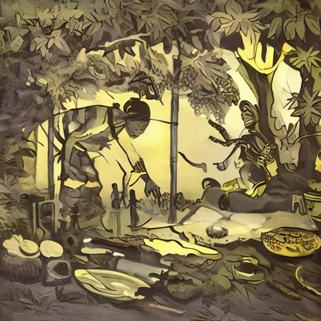 Illustrations for fairy tales, Nikolai Kochergin style